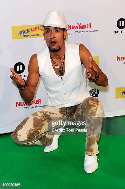 Singer Mark Medlock arrives at 'The Dome 54' at Schleyerhalle on May 20, 2010 in Stuttgart, Germany.