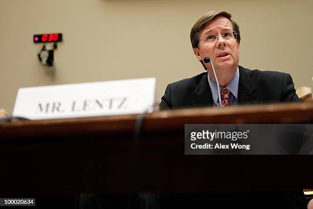President and COO of Toyota Motor Sales, USA, James Lentz testifies during a hearing before the Oversight and Investigations Subcommittee of the...