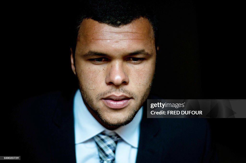 French tennis player Jo-Wilfrid Tsonga p