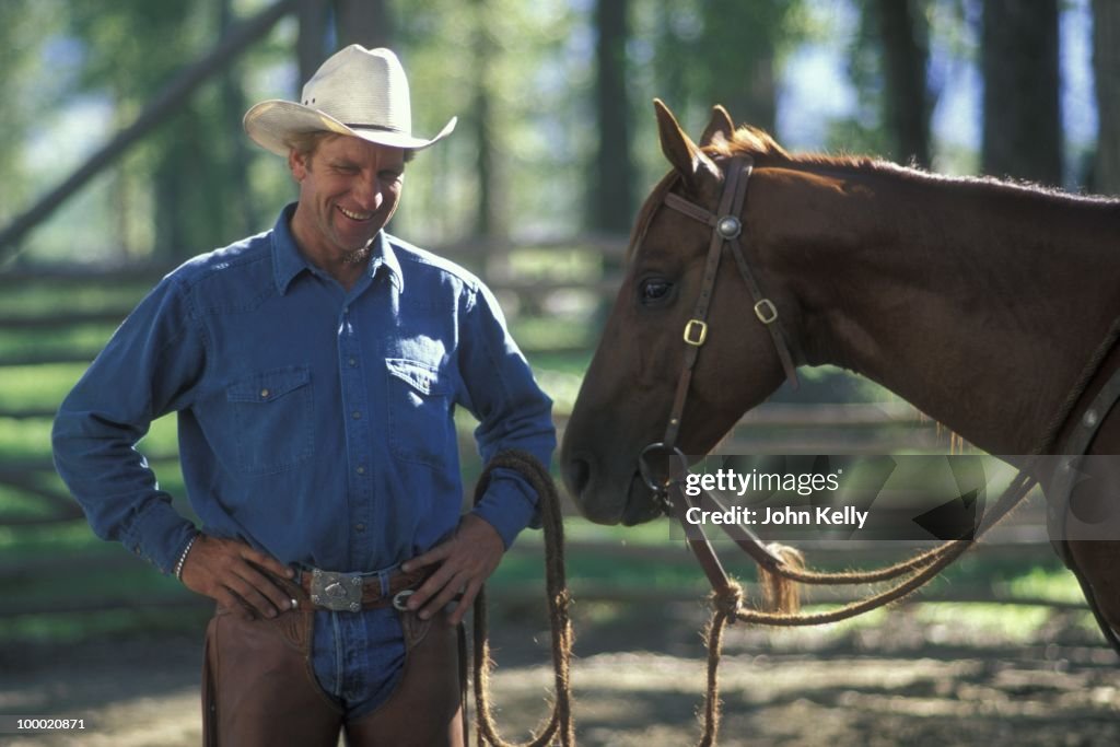 Filming of "The Horse Whisperer"