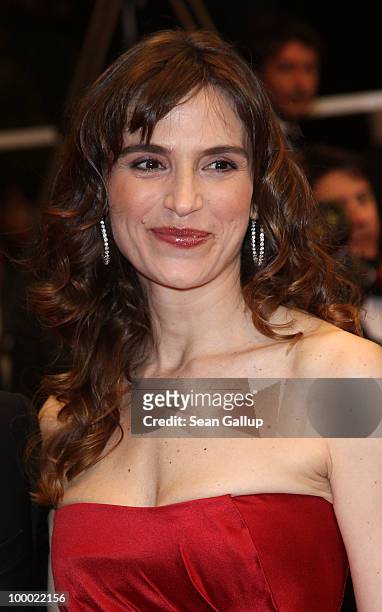 Actress Stefania Montorsi attends the "Our Life" Premiere at the Palais des Festivals during the 63rd Annual Cannes Film Festival on May 20, 2010 in...