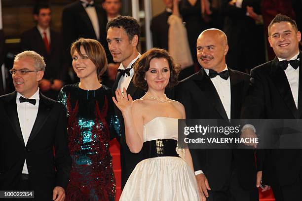 Italian director Daniele Luchetti, Italian actress Isabella Ragonese, Italian actor Raoul Bova, Italian actress Alina Berzenteanu, Italian actor Luca...