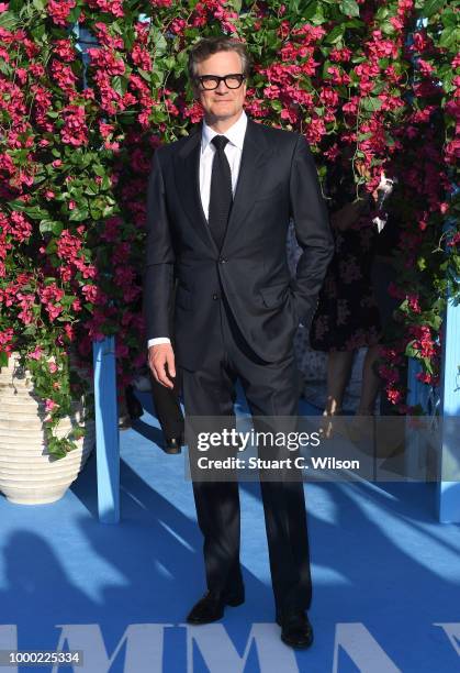 Colin Firth attends the "Mamma Mia! Here We Go Again" world premiere at the Eventim Apollo, Hammersmith on July 16, 2018 in London, England.