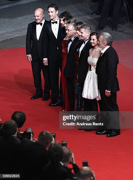 Actors Giorgio Colangeli, actress Isabella Ragonese, actress Alina Berzenteanu,actor Elio Germano ,director Daniele Luchetti, actress Stefania...