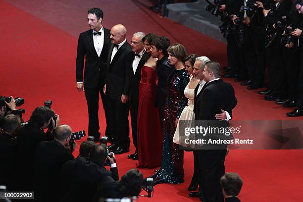 Actors Giorgio Colangeli, actress Isabella Ragonese, actress Alina Berzenteanu,actor Elio Germano ,director Daniele Luchetti, actress Stefania...