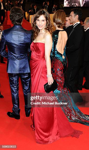 Actress Stefania Montorsi attends the "Our Life" Premiere at the Palais des Festivals during the 63rd Annual Cannes Film Festival on May 20, 2010 in...