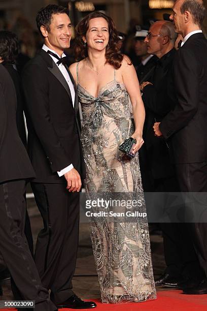 Actor Raul Bova and guest attend the "Our Life" Premiere at the Palais des Festivals during the 63rd Annual Cannes Film Festival on May 20, 2010 in...