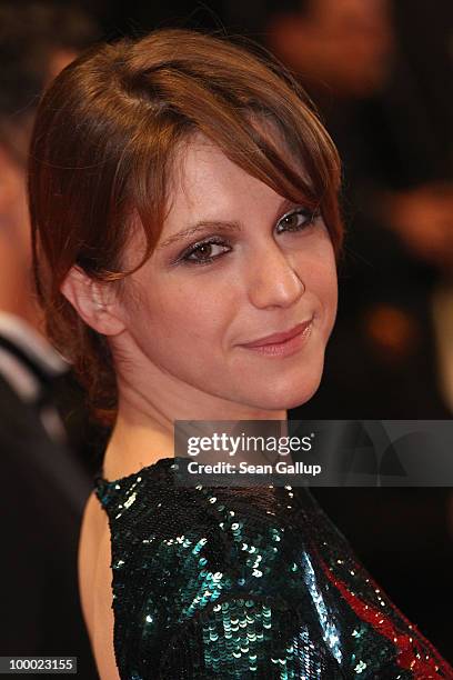 Actress Isabelle Ragonese attends the "Our Life" Premiere at the Palais des Festivals during the 63rd Annual Cannes Film Festival on May 20, 2010 in...