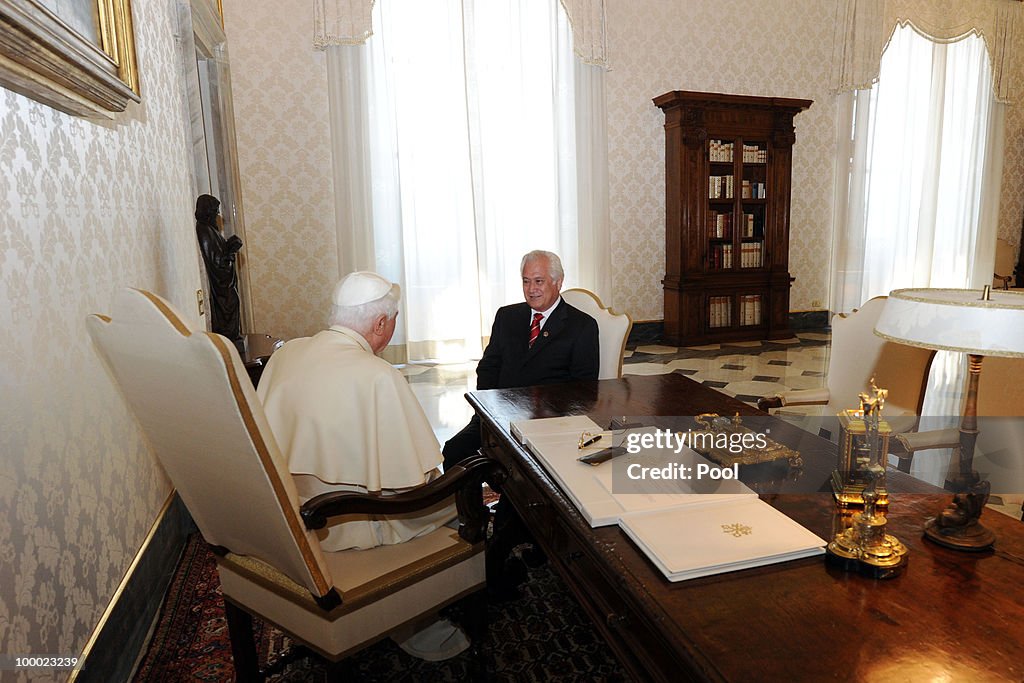 Pope Benedict XI Meets Prime Minister of the Kingdom of Tonga