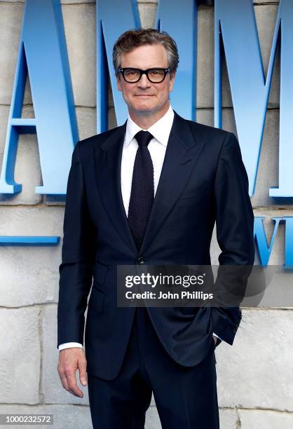 Colin Firth attends the UK Premiere of "Mamma Mia! Here We Go Again" at Eventim Apollo on July 16, 2018 in London, England.