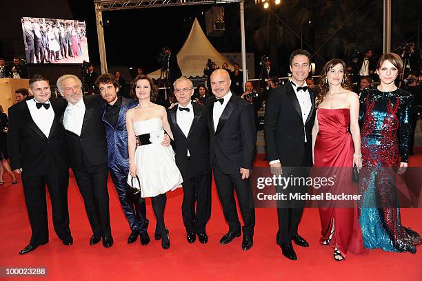 Actors Giorgio Colangeli, actress Isabella Ragonese, actress Alina Berzenteanu,actor Elio Germano ,director Daniele Luchetti, actress Stefania...