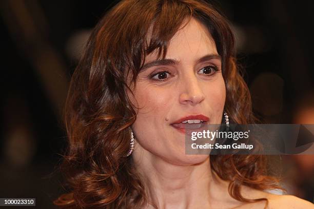 Actress Stefania Montorsi attends the "Our Life" Premiere at the Palais des Festivals during the 63rd Annual Cannes Film Festival on May 20, 2010 in...