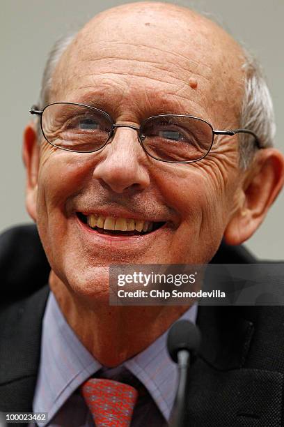 Supreme Court Associate Justice Stephen Breyer testifies before the House Judiciary Committee's Commercial and Administrative Law Subcommittee on...