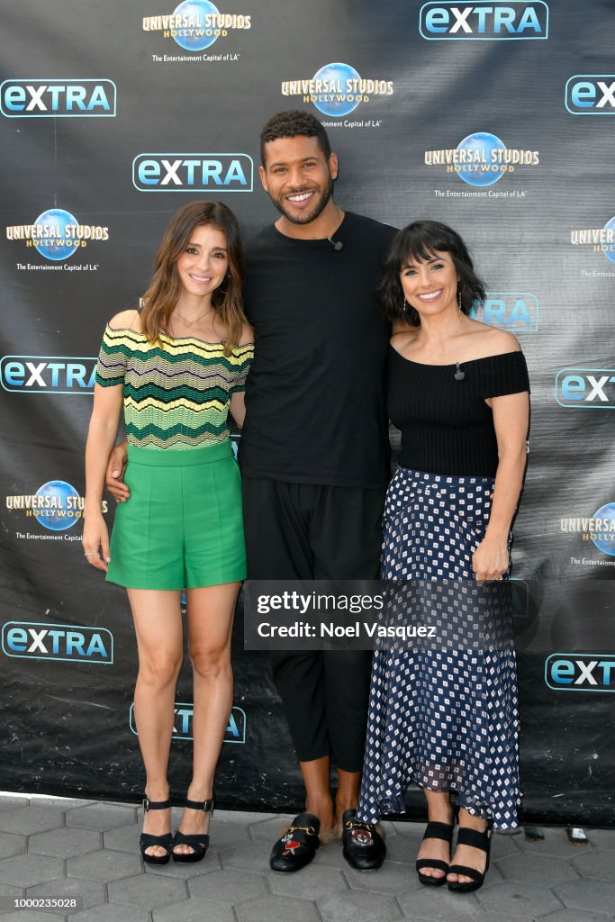 Constance Zimmer, Jeffrey Bowyer-Chapman and Shiri Appleby Visit "Extra"