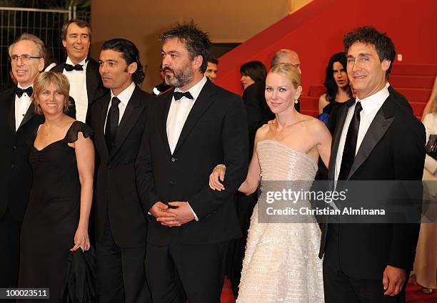 Producer Jerry Zucker, guest, Actor Khaled Nabawy, Writer Jez Butterworth, Actress Naomi Watts and Director Doug Liman attend the 'Fair Game'...