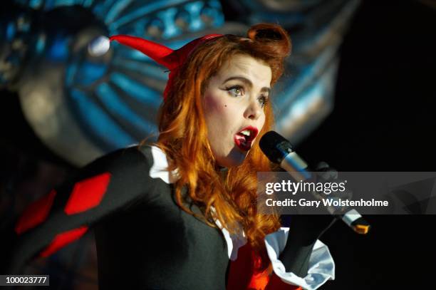 Paloma Faith performs on stage at The O2 Academy on May 20, 2010 in Sheffield, England.