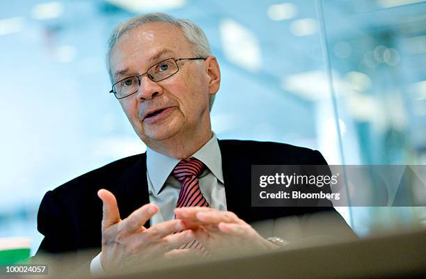 Mike Wilson, president and chief executive officer of Agrium Inc., speaks during an interview in New York, U.S., on Thursday, May 20, 2010....