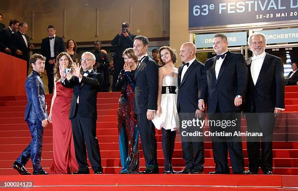 Elio Germano, Stefania Montorsi, director Daniele Luchetti, Alina Berzenteanu, Raoul Bova, guest, Luca Zingaretti, Marius Ignat and Giorgio Colangeli...