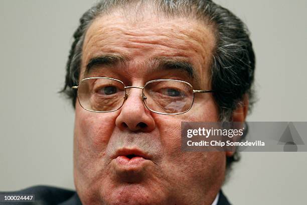 Supreme Court Associate Justice Antonin Scalia testifies before the House Judiciary Committee's Commercial and Administrative Law Subcommittee on...