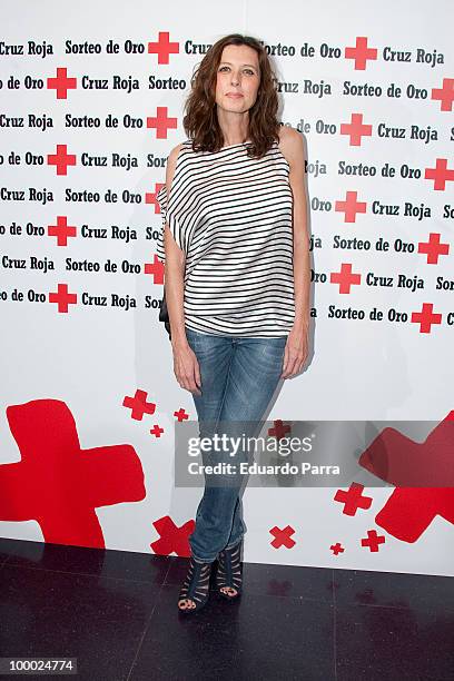 Lucia Riano attends Red Cross charity concert photocall at Joy Slava disco on May 20, 2010 in Madrid, Spain.