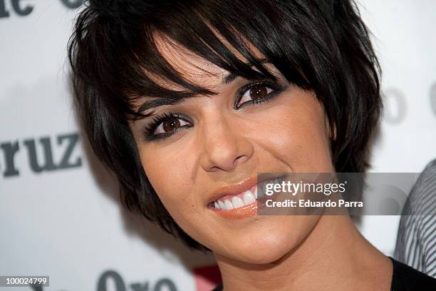 Raquel del Rosario attends Red Cross charity concert photocall at Joy Slava disco on May 20, 2010 in Madrid, Spain.