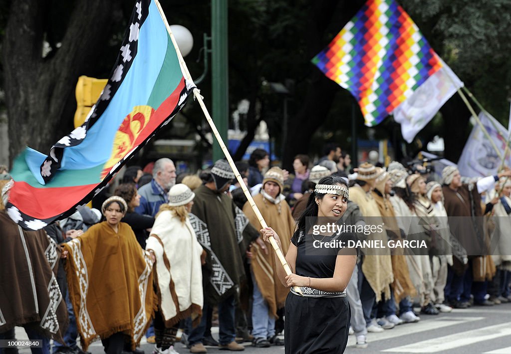 Demonstrators participate in the Nationa