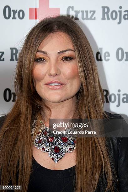 Amaia Montero attends Red Cross charity concert photocall at Joy Slava disco on May 20, 2010 in Madrid, Spain.