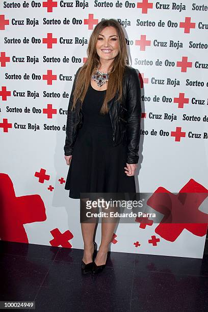 Amaia Montero attends Red Cross charity concert photocall at Joy Slava disco on May 20, 2010 in Madrid, Spain.
