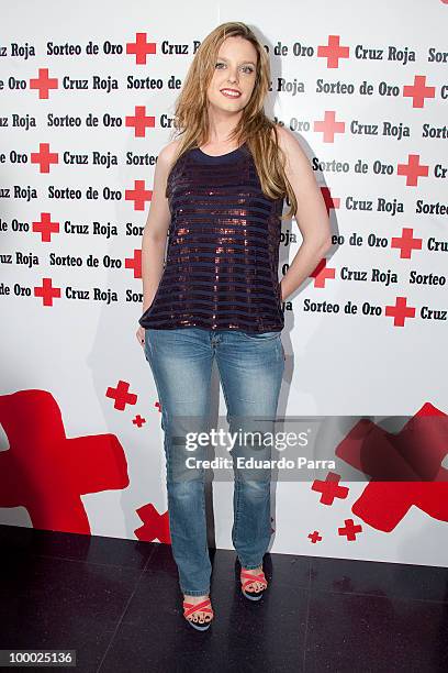 Carolina Bang attends the Red Cross charity concert photocall at Joy Slava disco on May 20, 2010 in Madrid, Spain.