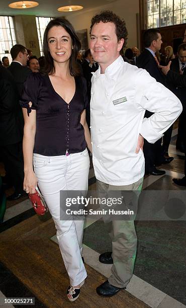 Mary McCartney and chef Neil Nugent attend the Waitrose Seriously Good Summer Party at the Royal Institute of British Architects on May 20, 2010 in...