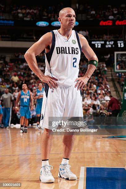 Jason Kidd of the Dallas Mavericks looks on during the game against the Orlando Magic on April 1, 2010 at American Airlines Center in Dallas, Texas....