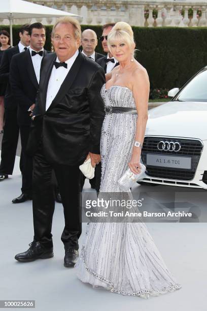 Ivana Trump and Massimo Gargia attend the amfAR Cinema Against AIDS 2010 at the Hotel du Cap during the 63rd Annual Cannes Film Festival on May 20,...