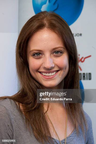 Michelle Jenner attends Rock in Rio social actions photocall at Globally comunicacion office on May 20, 2010 in Madrid, Spain.