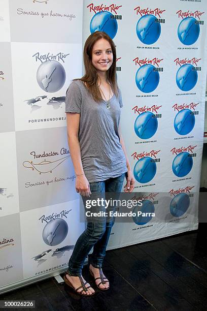 Michelle Jenner attends Rock in Rio social actions photocall at Globally comunicacion office on May 20, 2010 in Madrid, Spain.