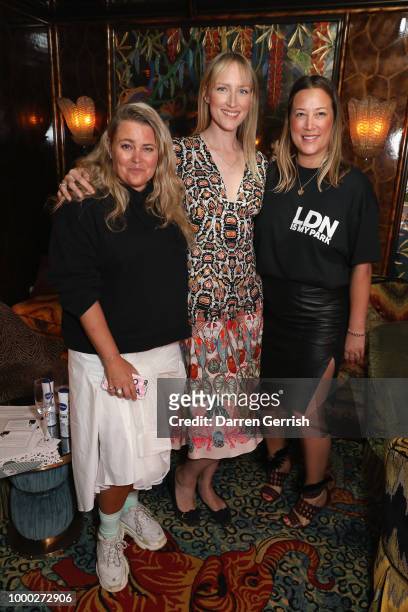 Ida Petersson, Jade Parfitt and Amie Witton-Wallace attend the launch of the new NIVEA Black and White Invisible last night, hosted in partnership...