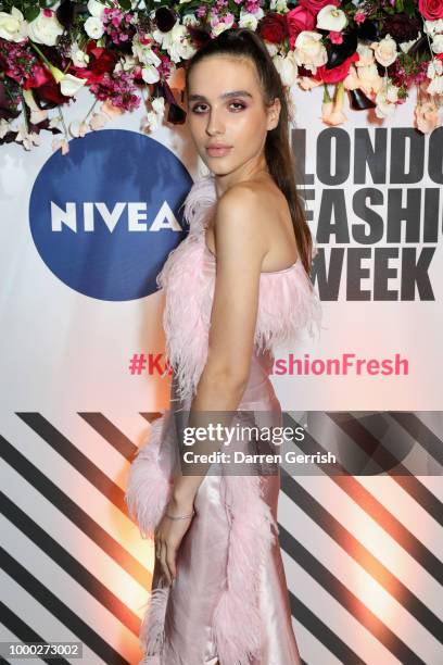 Maxim Magnus attends the launch of the new NIVEA Black and White Invisible last night, hosted in partnership with the British Fashion Council, at...