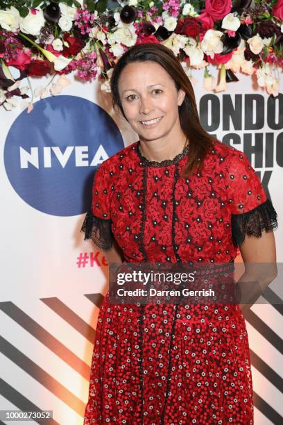 Caroline Rush, Chief Executive of the British Fashion Council attends the launch of the new NIVEA Black and White Invisible last night, hosted in...