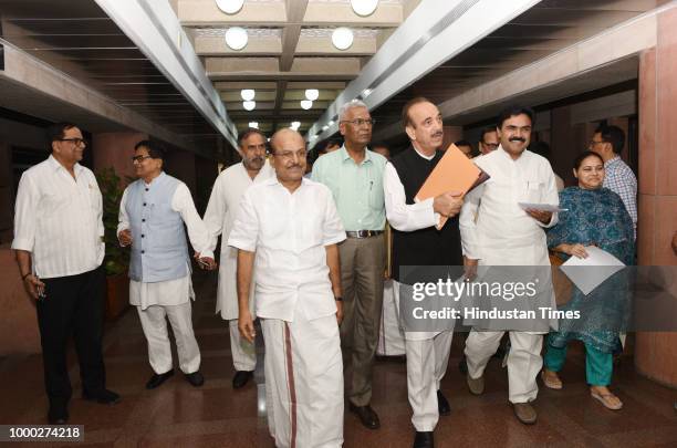 Leader Satish Chandra Mishra, Samajwadi party leader Prof Ram Gopal Yadav,Left party leader D. Raja, Congress party leaders Ghulam Nabi Azad and RJD...