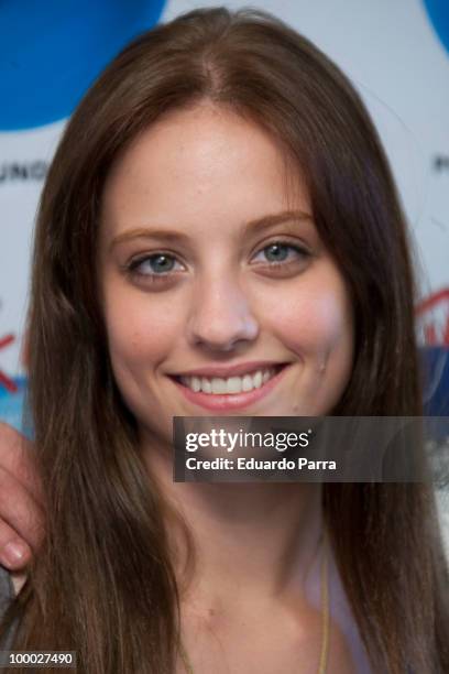 Michelle Jenner attends Rock in Rio social actions photocall at Globally comunicacion office on May 20, 2010 in Madrid, Spain.