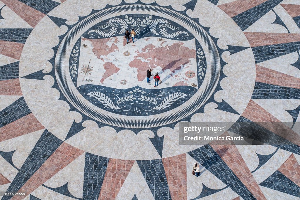 World map in Bélem (Lisbon, Portugal)