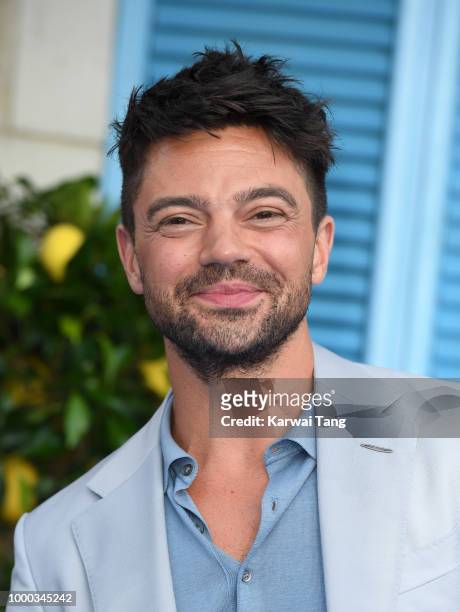 Dominic Cooper attends the World Premiere of "Mamma Mia! Here We Go Again" at Eventim Apollo on July 16, 2018 in London, England.