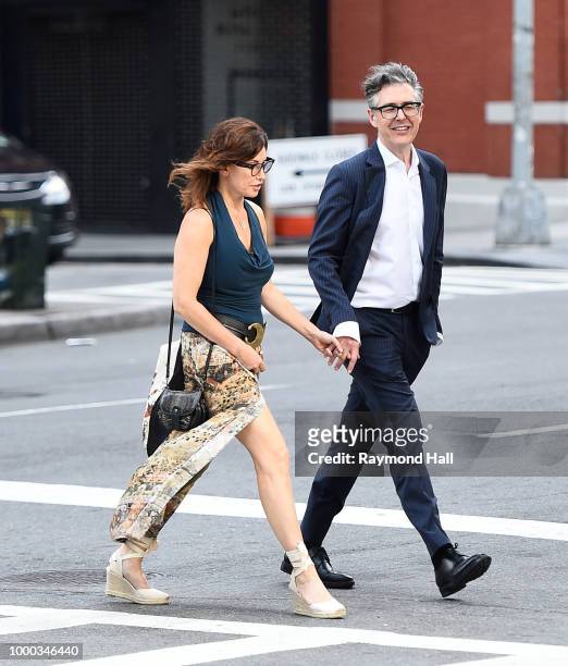 Actress Gina Gershon is seen on July 16, 2018 in New York City.