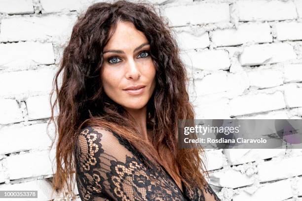 Paola Turani is seen backstage ahead of the Aniye By Fashion Show SS19 on July 16, 2018 in Milan, Italy.