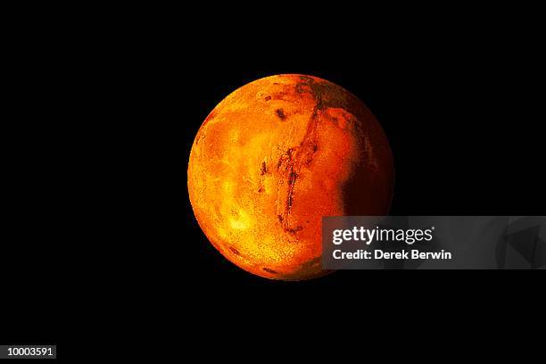 digitized planet mars - planet stock-fotos und bilder