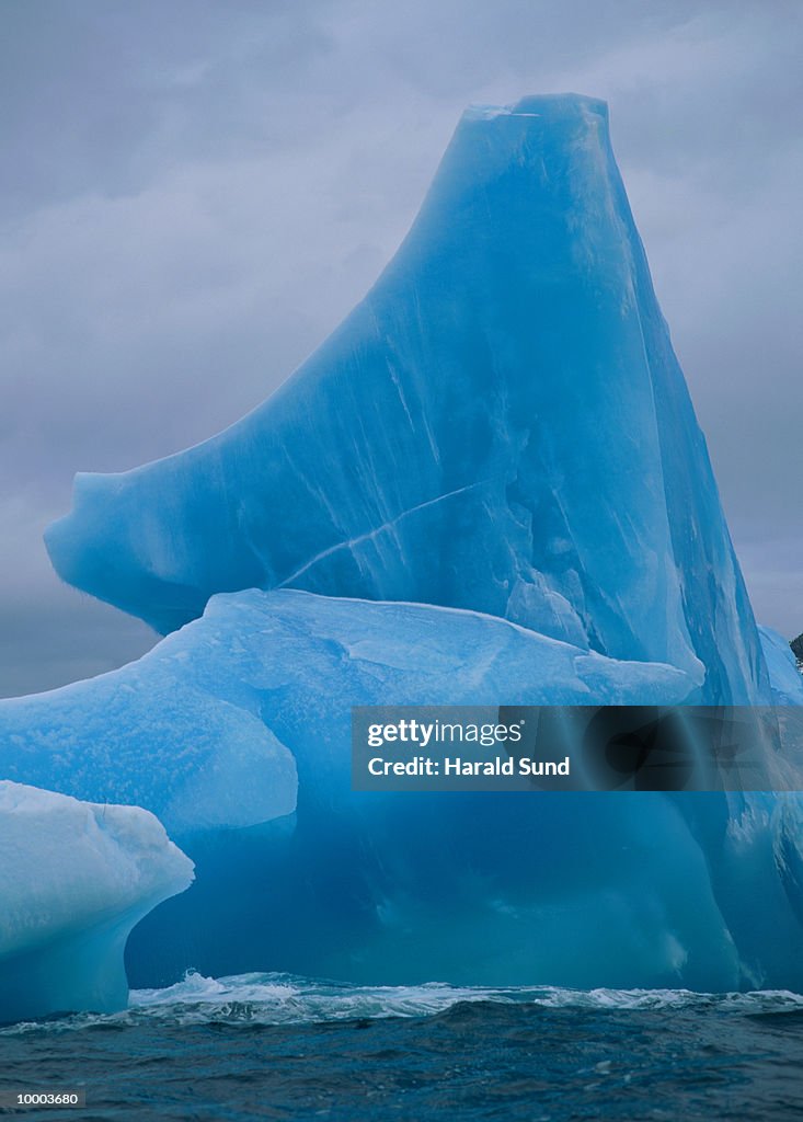 BLUE ICEBERG IN SOUTH GEORGIA IN THE SOUTH ATLANTIC