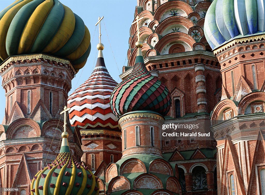 SAINT BASIL'S CATHEDRAL AT RED SQUARE IN MOSCOW