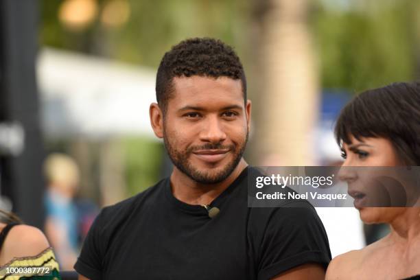 Jeffrey Bowyer-Chapman visits "Extra" at Universal Studios Hollywood on July 16, 2018 in Universal City, California.