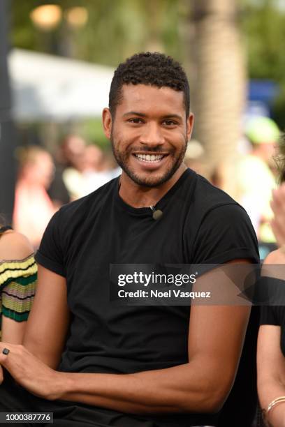 Jeffrey Bowyer-Chapman visits "Extra" at Universal Studios Hollywood on July 16, 2018 in Universal City, California.
