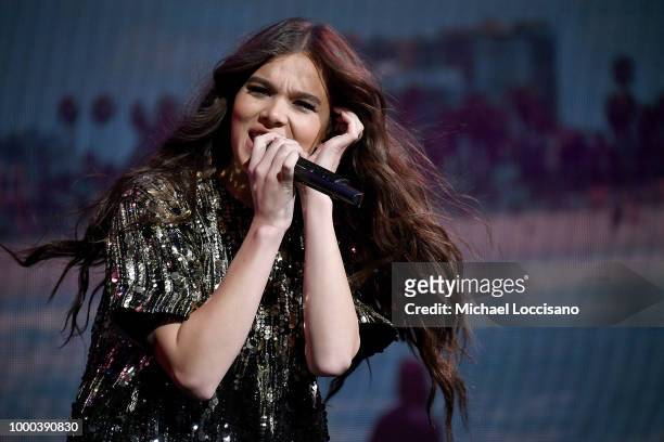 Hailee Steinfeld performs at Radio City Music Hall on July 16, 2018 in New York City.