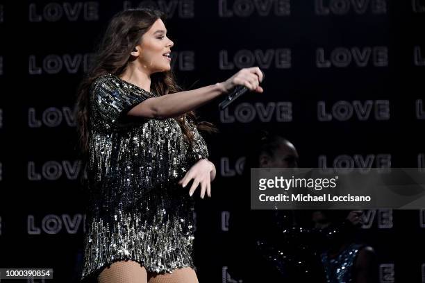 Hailee Steinfeld performs at Radio City Music Hall on July 16, 2018 in New York City.